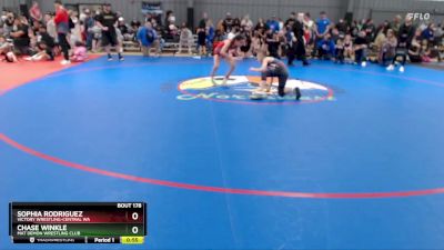 84 lbs Semifinal - Chase Winkle, Mat Demon Wrestling Club vs Sophia Rodriguez, Victory Wrestling-Central WA