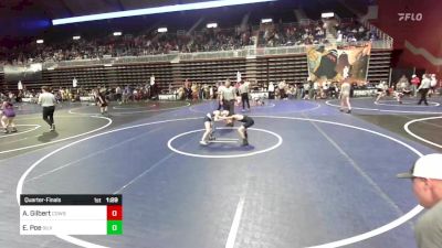 66 lbs Quarterfinal - Anthony Gilbert, Cowboy Kids WC vs Ethan Poe, Silverback WC