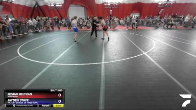 130 lbs Quarterfinal - Josiah Beltran, Wisconsin vs Jayden Stave, Victory School Of Wrestling