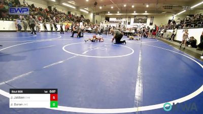 46 lbs Rr Rnd 1 - Joey Jabben, Caney Valley Wrestling vs Jantzen Duran, Jay Wrestling Club