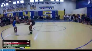 120 lbs Semifinals (8 Team) - Bernardo Barnhart, Palmetto Ridge H.S. vs Nathaniel Williams, South Dade