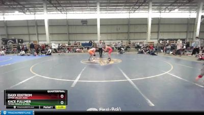 147 lbs Quarterfinal - Kace Fullmer, Teton Middle School vs Daxx Edstrom, Upper Valley Aces