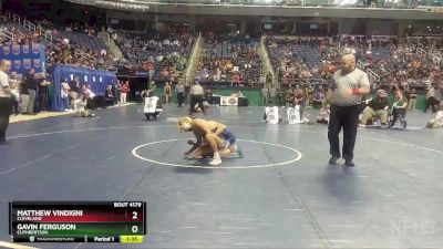 4A 120 lbs Quarterfinal - Matthew Vindigni, Cleveland vs Gavin Ferguson, Cuthbertson