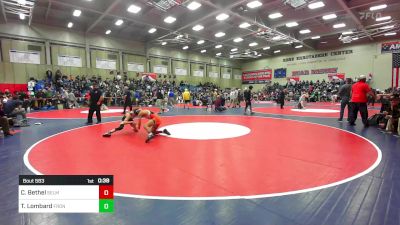 122 lbs Consi Of 8 #1 - Conner Bethel, Selma vs Tobias Lombard, Frontier