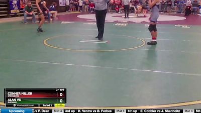 2 - 106 lbs Quarterfinal - Alan Vu, Glenvar vs Conner Miller, Strasburg