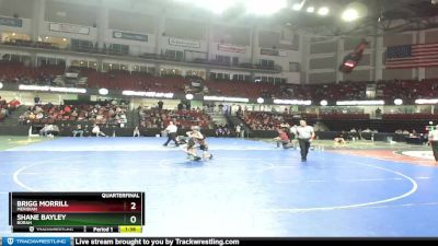 98 lbs Quarterfinal - Brigg Morrill, Meridian vs Shane Bayley, Borah