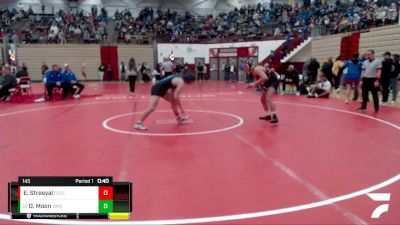 145 lbs Cons. Round 3 - Danny Moon, Warsaw vs Eric Streeval, Columbus North