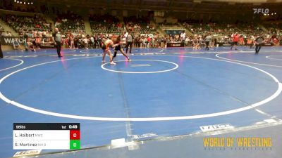 96 lbs Consi Of 16 #2 - Levi Halbert, Miami Wrestling Club vs Santino Martinez, NM Beast