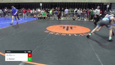 120 lbs Round Of 16 - Cole Fry, Orwigsburg, PA vs Joshua Roman, ,