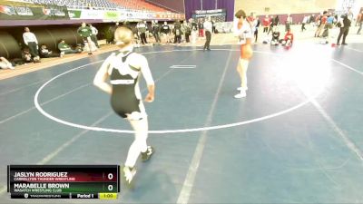 115 lbs Cons. Round 1 - Jaslyn Rodriguez, Carrollton Thunder Wrestling vs Marabelle Brown, Wasatch Wrestling Club