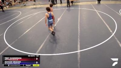 126 lbs Quarterfinal - Trey Gunderson, Peak Wrestling Club vs Raydon Graham, No Nonsense Wrestling