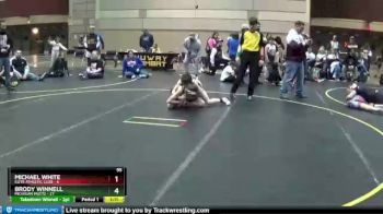 95 lbs Round 2 (3 Team) - Brody Winnell, Michigan Mutts vs MICHAEL WHITE, Elite Athletic Club