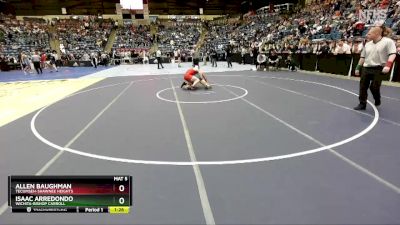 5A-175 lbs Champ. Round 1 - Allen Baughman, Tecumseh-Shawnee Heights vs Isaac Arredondo, Wichita-Bishop Carroll