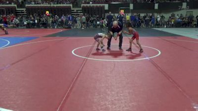 43 lbs Cons. Semi - Brooklyn Giacoletto, Mine Yard Dogs Wrestling Club vs Hope Lamere, Conrad Wrestling Club