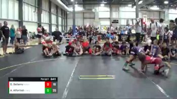 70 lbs Quarterfinals (8 Team) - Oz Bellamy, American Gladiators vs Alec Alfortish, Untouchables Purple