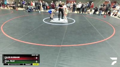 132 lbs Champ. Round 1 - Caleb Burbank, WA vs Paul Feliz, OR