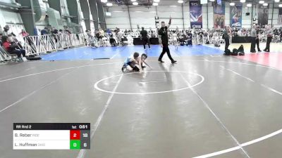 70 lbs Rr Rnd 2 - Bryce Reber, Ride Out Green vs Liam Huffman, Ohio Titan