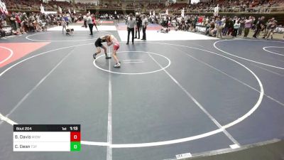 86 lbs Quarterfinal - Beau Davis, Midwest Destroyers vs Colton Dean, Top Notch WC