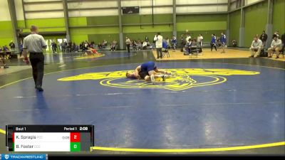 125 lbs Finals (2 Team) - Kaden Spragis, Pratt Community College vs Brady Foster, Cloud Community College