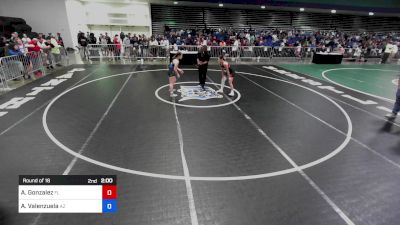 100 lbs Round Of 16 - Abigail Gonzalez, FL vs Athea Valenzuela, AZ