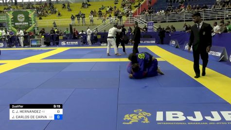 CHRISTIAN J. HERNANDEZ vs JOÃO CARLOS DE CARVALHO PERES 2024 Brasileiro Jiu-Jitsu IBJJF