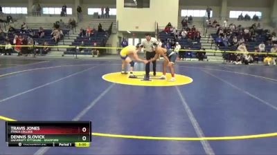 165 lbs Cons. Round 2 - Travis Jones, Ithaca College vs Dennis Slovick, University Pittsburg - Bradford