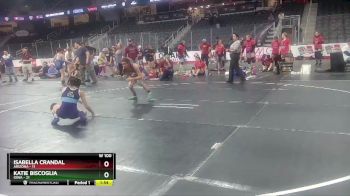 W 100 lbs Round 2 (4 Team) - Katie Biscoglia, Iowa vs Isabella Crandal, Arizona