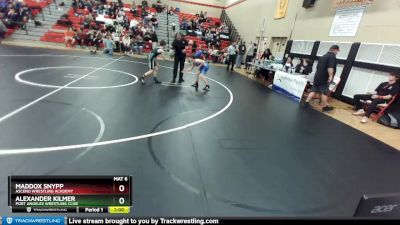 98 lbs Cons. Round 1 - Alexander Kilmer, Port Angeles Wrestling Club vs Maddox Snypp, Ascend Wrestling Academy