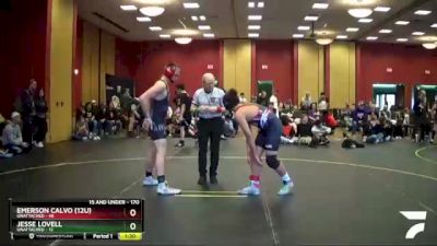 170 lbs Round 1 - Jesse Lovell, Unattached vs Emerson Calvo (12U), Unattached