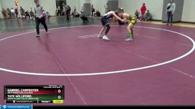 95 lbs Champ. Round 1 - Tate Williford, White Plains Youth Wrestling vs Gabriel Carpenter, Pace Wrestling Alliance