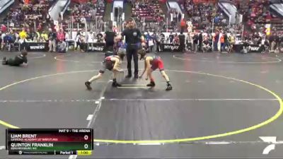 58 lbs Quarterfinal - Quinton Franklin, Edwardsburg WC vs Liam Brent, Simmons Academy Of Wrestling