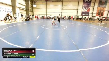 56 lbs Rd# 5- 3:45pm Friday Final Pool - Cooper Karber, Oklahoma Outlaws Blue vs Orlando Cruz, Cali Red