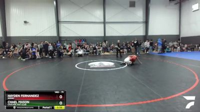 71 lbs Round 2 - Hayden Fernandez, NWWC vs Chael Mason, Cascade Mat Club