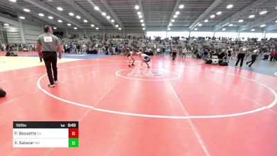 132 lbs Consi Of 128 #2 - Paul Bessette, GA vs Xzavier Salazar, NM