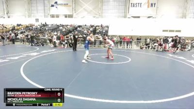 160 lbs Cons. Round 4 - Brayden Petrosky, Hilton Jr Cadets Wrestling Club vs Nicholas DaGama, HF-L Wrestling