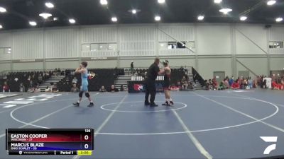 126 lbs Round 2 (8 Team) - Easton Cooper, Wisconsin vs Marcus Blaze, Ohio Scarlet