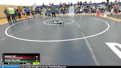 83 lbs Champ. Round 1 - Ryder Williams, Deer Park Ironman Wrestling Club vs Mason Taft, Mt Spokane Wrestling Club