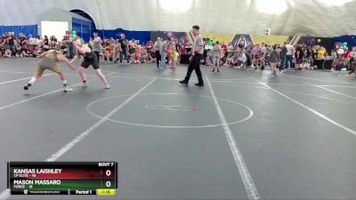 130 lbs Round 2 (8 Team) - Kansas Laishley, CP Elite vs Mason Massaro, FORGE