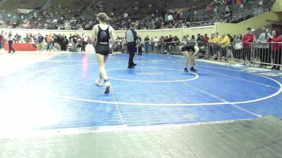 110 lbs Semifinal - Scarlet Terherst, Claremore Wrestling Club vs Madyn Novosad, Bixby