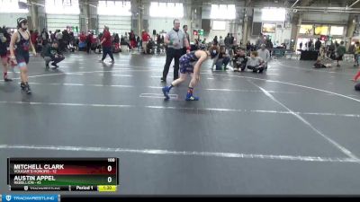 100 lbs Round 5 (6 Team) - Mitchell Clark, Vougar`s Honors vs Austin Appel, Rebellion