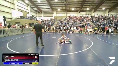 70 lbs Semifinal - Timi Coles, MT vs Vayda Chavez, NV