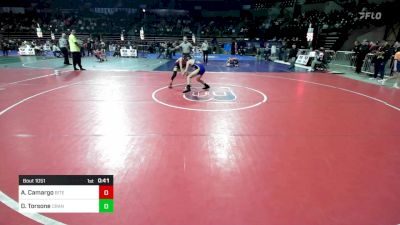 98 lbs Round Of 32 - Alessandro Camargo, Bitetto Trained Wrestling vs Dj Torsone, Cranford