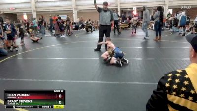 49 lbs Round 4 (6 Team) - Dean Vaughn, MI Pitbulls vs Brady Stevens, Dundee WC