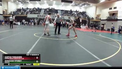 113 lbs Cons. Round 1 - Donovan Storey, Indiana vs Justus Thrasher, Center Grove Wrestling Club