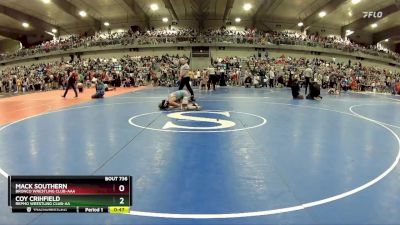 90 lbs Cons. Round 2 - Coy Crihfield, Repmo Wrestling Club-AA vs Mack Southern, Bronco Wrestling Club-AAA