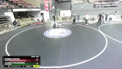 74 lbs Cons. Round 3 - Corbin Santos, Socal Grappling Wrestling Club vs Alonzo Maldonado, California