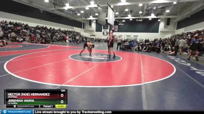 120 lbs Champ. Round 2 - Jeremiah Anaya, La Habra vs Hector (Noe) Hernandez, Hesperia