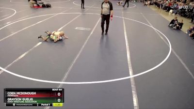 Semifinal - Coen McDonough, Minnesota vs Grayson Guelig, Edina Wrestling Association