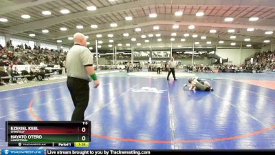 113 lbs Quarterfinal - Ezekiel Keel, Chantilly vs Hayato Otero, Landstown