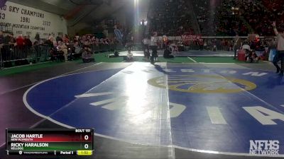 2A 120 lbs Quarterfinal - Jacob Hartle, New Plymouth vs Ricky Haralson, Kellogg